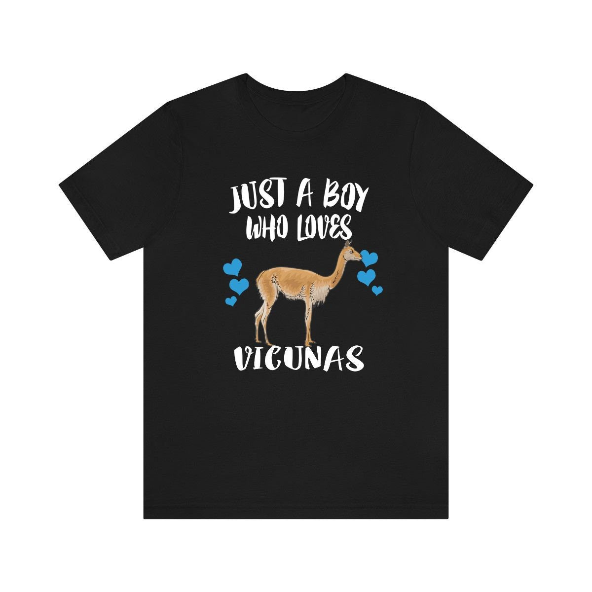 Just A Boy Who Loves Vicunas Shirt, Vicuna Lover Shirt, Vicuna Shirt, Vicuna Lover Gift, Animal Adult Kids T-Shirt Image 1