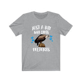 Just A Boy Who Loves Vultures Shirt, Vulture Lover Shirt, Vulture Shirt, Bird Lover Gift, Animal Adult Kids T-Shirt Image 1