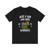 Just A Boy Who Loves Warthogs Shirt, Warthog Lover Shirt, Warthog Shirt, Warthog Lover Gift, Animal Adult Kids T-Shirt Image 1