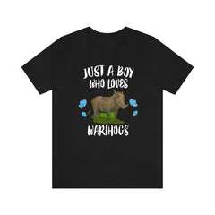 Just A Boy Who Loves Warthogs Shirt - warthog print design