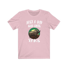 Just A Boy Who Loves Yaks Shirt - yak print design