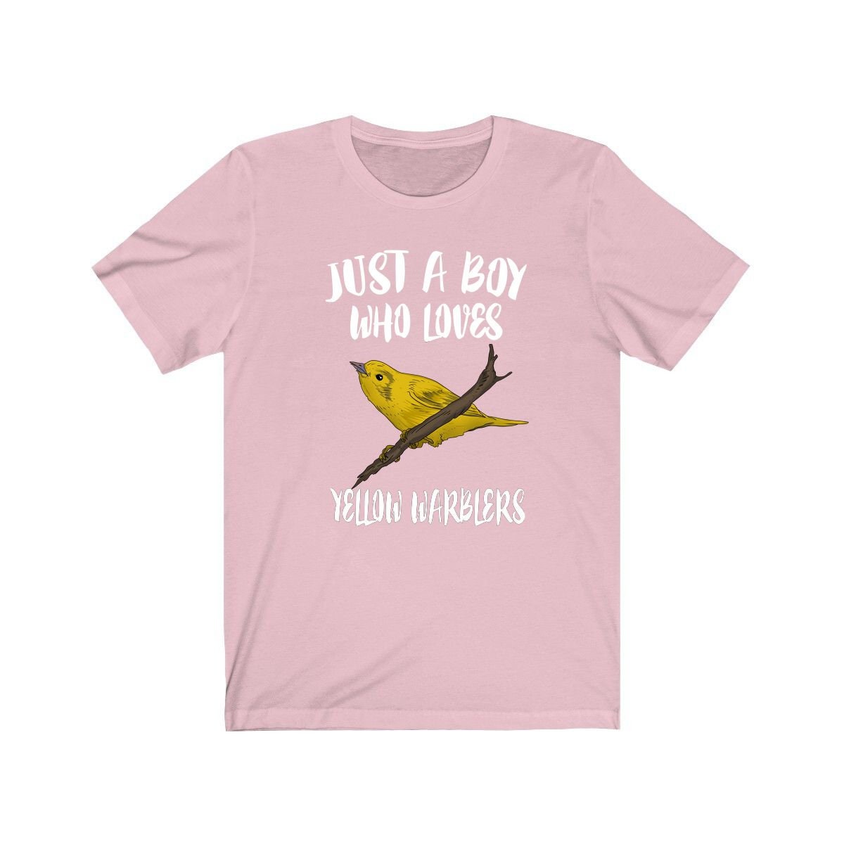 Just A Boy Who Loves Yellow Warblers Shirt - Yellow Warbler print design
