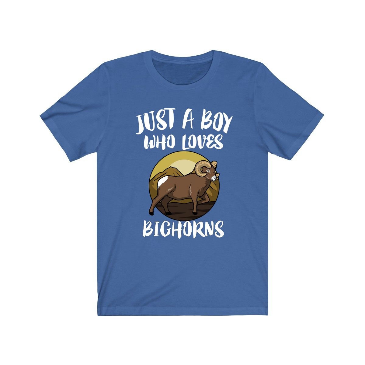 Just A Boy Who Loves Bighorns Sheep Shirt - bighorn sheep print design