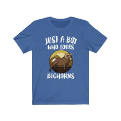 Just A Boy Who Loves Bighorns Sheep Shirt - bighorn sheep print design
