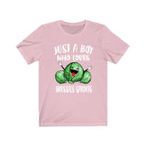 Just A Boy Who Loves Brussels Sprouts Shirt, Vegetable Lover Shirt, Vegan Shirt, Brussels Sprout Lover Gift, Animal Adult Kids T-Shirt Image 4