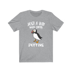 Just a boy who loves puffins Atlantic seabird coastal bird lover tee