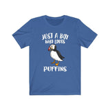 Just A Boy Who Loves Puffins Birds Shirt, Puffin Lover Shirt, Birding Shirt, Bird Lover Gift, Animal Adult Kids T-Shirt Image 2