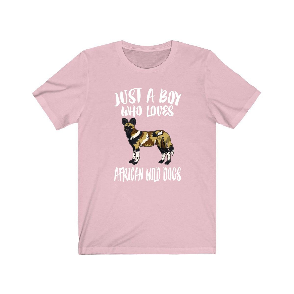 Just A Boy Who Loves African Wild Dogs Shirt - African wild dog print design