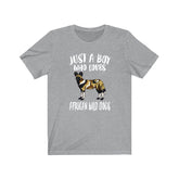 Just A Boy Who Loves African Wild Dogs Shirt, African Wild Dog Lover Shirt, Dog Shirt, Dog Lover Gift, Animal Adult Kids T-Shirt Image 1
