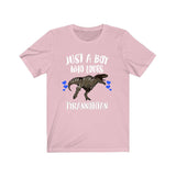 Just A Boy Who Loves Tyrannotitan Dinosaur Shirt, Tyrannotitan Lover Shirt, Dinosaur Shirt, Dinosaur Lover Gift, Animal Adult Kids T-Shirt Image 4
