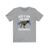 Just A Boy Who Loves Tyrannotitan Dinosaur Shirt, Tyrannotitan Lover Shirt, Dinosaur Shirt, Dinosaur Lover Gift, Animal Adult Kids T-Shirt Image 1