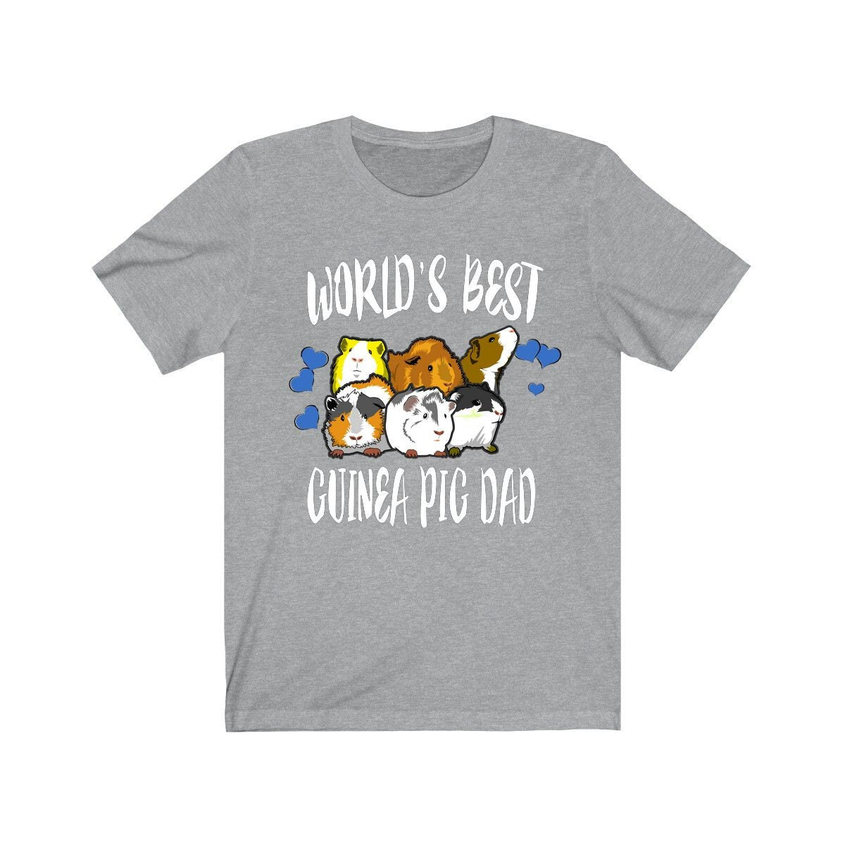 World's Best Guinea Pig Dad Shirt, Guinea Pig Owner Shirt, Guinea Pig Lover Gift, Guinea Pig Tee, Animal Adult Toddler Kids T-Shirt Image 1