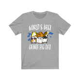 World's Best Guinea Pig Dad Shirt, Guinea Pig Owner Shirt, Guinea Pig Lover Gift, Guinea Pig Tee, Animal Adult Toddler Kids T-Shirt Image 1
