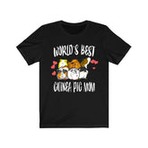 World's Best Guinea Pig Mom Shirt, Guinea Pig Owner Shirt, Guinea Pig Lover Gift, Guinea Pig Tee, Animal Adult Toddler Kids T-Shirt Image 1