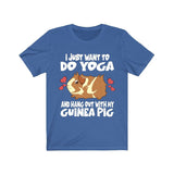 I Just Want To Do Yoga With My Guinea Pig Shirt, Guinea Pig Owner Shirt, Guinea Pig Lover Gift, Guinea Pig Tee, Animal Adult Kids T-Shirt Image 2