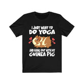 I Just Want To Do Yoga With My Guinea Pig Shirt, Guinea Pig Owner Shirt, Guinea Pig Lover Gift, Guinea Pig Tee, Animal Adult Kids T-Shirt Image 1