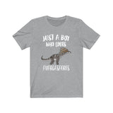 Just A Boy Who Loves Amargasaurus Dinosaur Shirt, Amargasaurus Lover Shirt, Dinosaur Shirt, Dinosaur Lover Gift, Animal Adult Kids T-Shirt Image 2