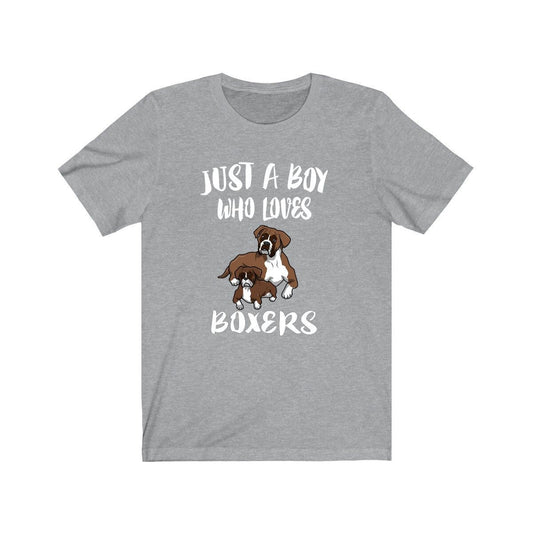 Just A Boy Who Loves Boxers Dog Shirt - Boxer print design