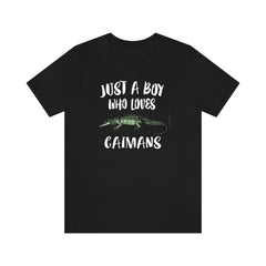 Just A Boy Who Loves Caymans Shirt - cayman print design