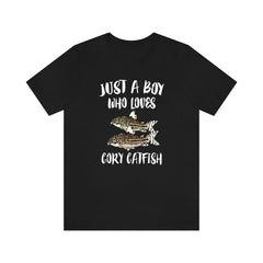 Just A Boy Who Loves Cory Catfish Shirt - cory catfish print design