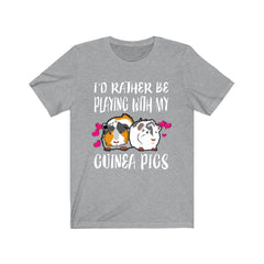 I'd Rather Be With My Guinea Pigs Shirt - guinea pig print design