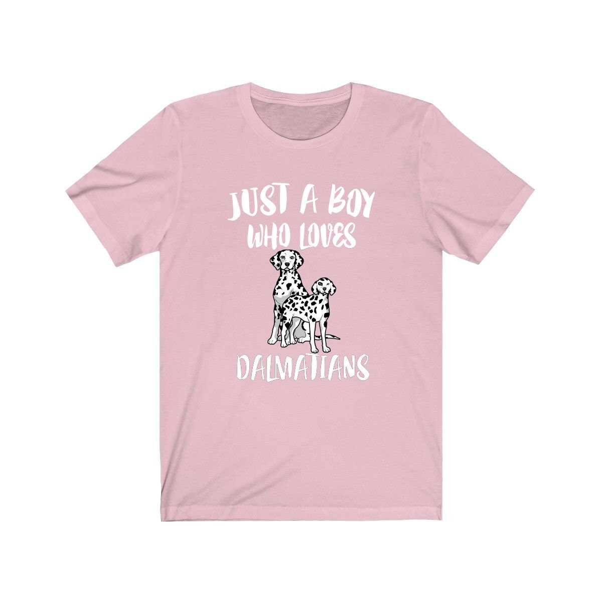 Just a boy who loves dalmatians spotted firehouse coach dog tee