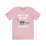 Just A Boy Who Loves Diplodocus Dinosaur Shirt, Diplodocus Lover Shirt, Dinosaur Shirt, Dinosaur Lover Gift, Animal Adult Kids T-Shirt Image 4