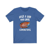 Just A Boy Who Loves Gouramis Fish Shirt, Gourami Lover Shirt, Fish Shirt, Gourami Lover Gift, Animal Adult Kids T-Shirt Image 3