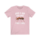 Just A Boy Who Loves Fire Ants Shirt, Fire Ants Lover Shirt, Ant Shirt, Ant Lover Gift, Animal Adult Kids T-Shirt Image 4