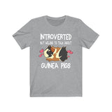 Introverted But Willing To Talk About Guinea Pigs Funny Shirt, Guinea Pig Owner Shirt, Guinea Pig Lover Gift, Guinea Pig Tee, T-Shirt Image 2