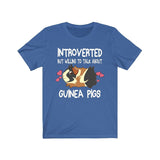 Introverted But Willing To Talk About Guinea Pigs Funny Shirt, Guinea Pig Owner Shirt, Guinea Pig Lover Gift, Guinea Pig Tee, T-Shirt Image 4
