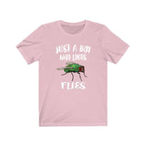 Just A Boy Who Loves Flies Shirt, Flies Lover Shirt, Fly Shirt, Fly Lover Gift, Animal Adult Kids T-Shirt Image 4