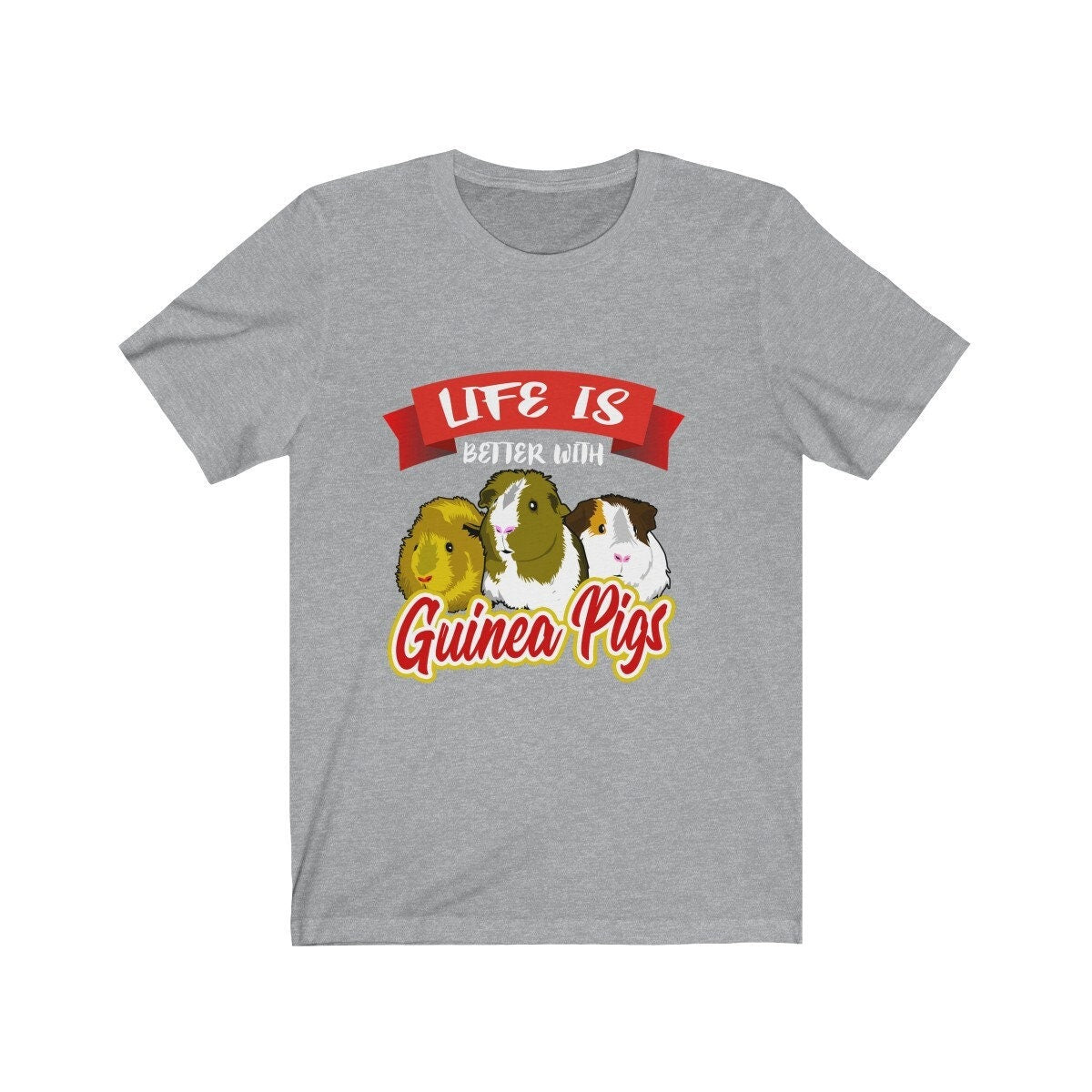 Life Is Better With Guinea Pigs Shirt, Guinea Pig Owner Shirt, Guinea Pig Lover Gift, Guinea Pig Tee, Guinea Pig Gift, Animal T-Shirt Image 1