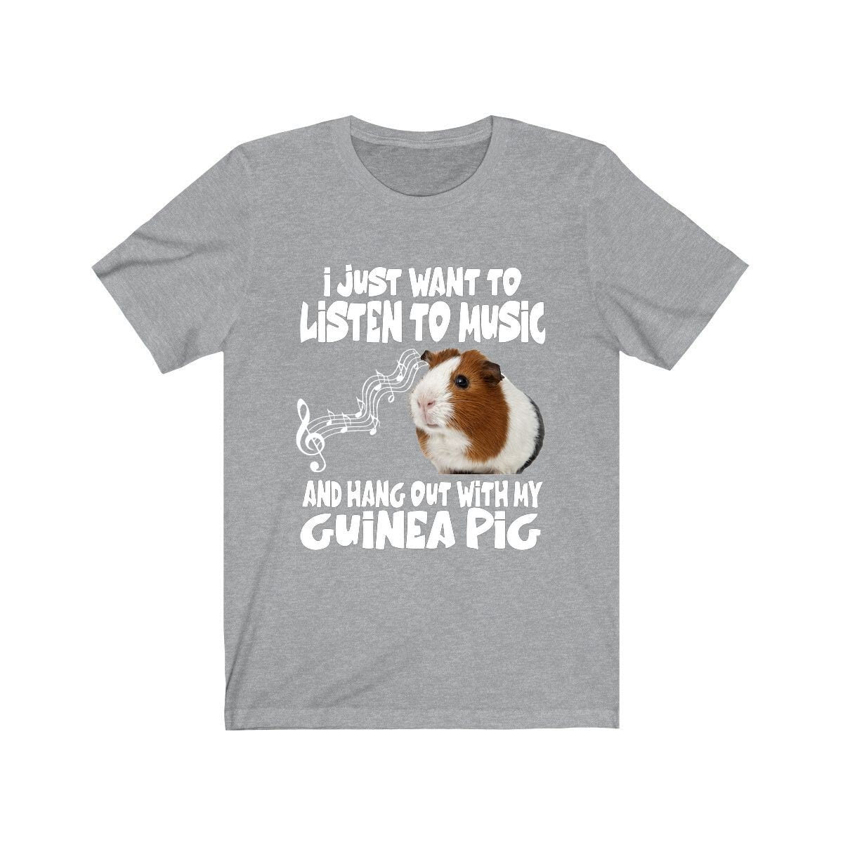 Listen To Music Hang Out With My Guinea Pigs Shirt - guinea pig print design