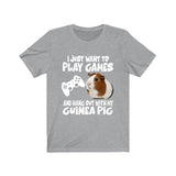 Play Games Hang Out With My Guinea Pig Funny Shirt, Guinea Pig Owner Shirt, Guinea Pig Lover Gift, Guinea Pig Tee, Animal T-Shirt Image 2