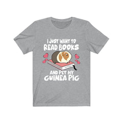 Read Books And Pet My Guinea Pig Shirt - guinea pig print design