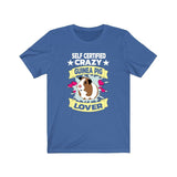 Self Certified Crazy Guinea Pig Lover Funny Shirt, Guinea Pig Owner Shirt, Guinea Pig Lover Gift, Guinea Pig Tee, Animal T-Shirt Image 1