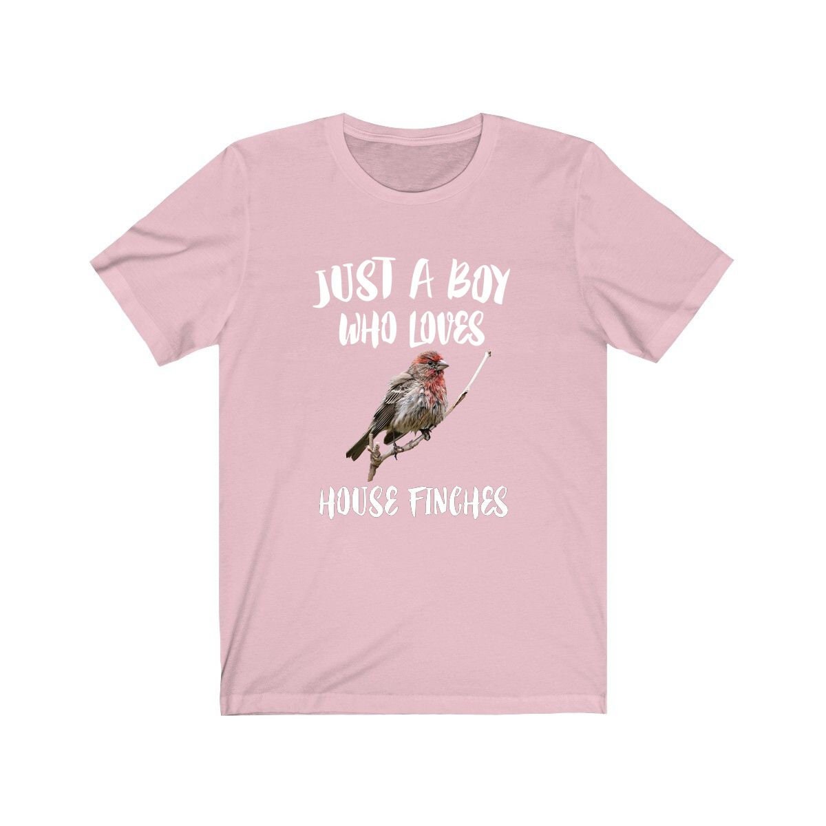 Just a boy who loves house finches backyard songbird finch tee