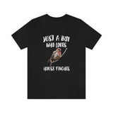 Just A Boy Who Loves House finches Birds Shirt, House finch Lover Shirt, Birding Shirt, Bird Lover Gift, Animal Adult Kids T-Shirt Image 1