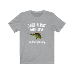 Just A Boy Who Loves Kentrosaurus Dinosaur Shirt - kentrosaurus print design