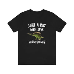 Just A Boy Who Loves Kentrosaurus Dinosaur Shirt - kentrosaurus print design