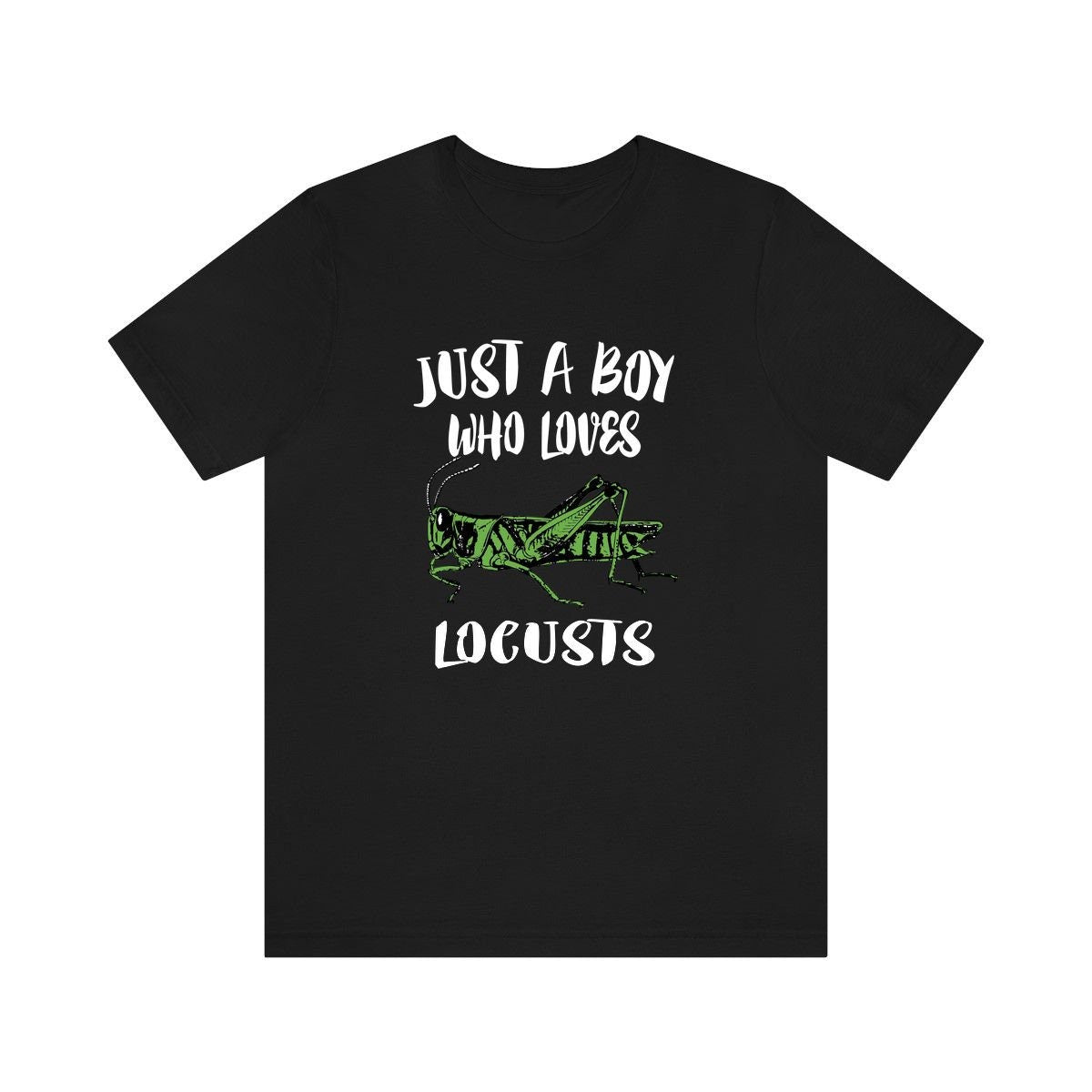 Just a boy who loves locusts swarming grasshopper insect tee