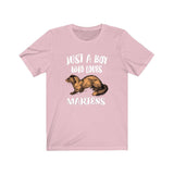 Just A Boy Who Loves Martens Shirt, Marten Lover Shirt, Marten Shirt, Marten Lover Gift, Animal Adult Kids T-Shirt Image 4