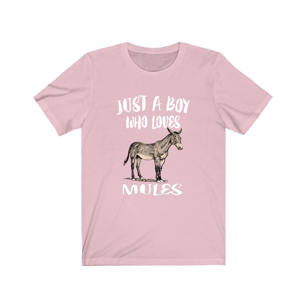 Just A Boy Who Loves Mules Shirt - mule print design