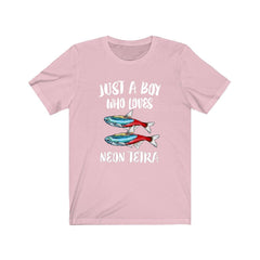 Just a boy who loves neon tetra Amazon freshwater aquarium fish tee