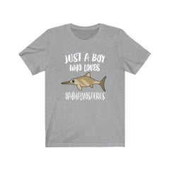 Just a boy who loves ophthalmosaurus Jurassic ichthyosaur marine reptile tee