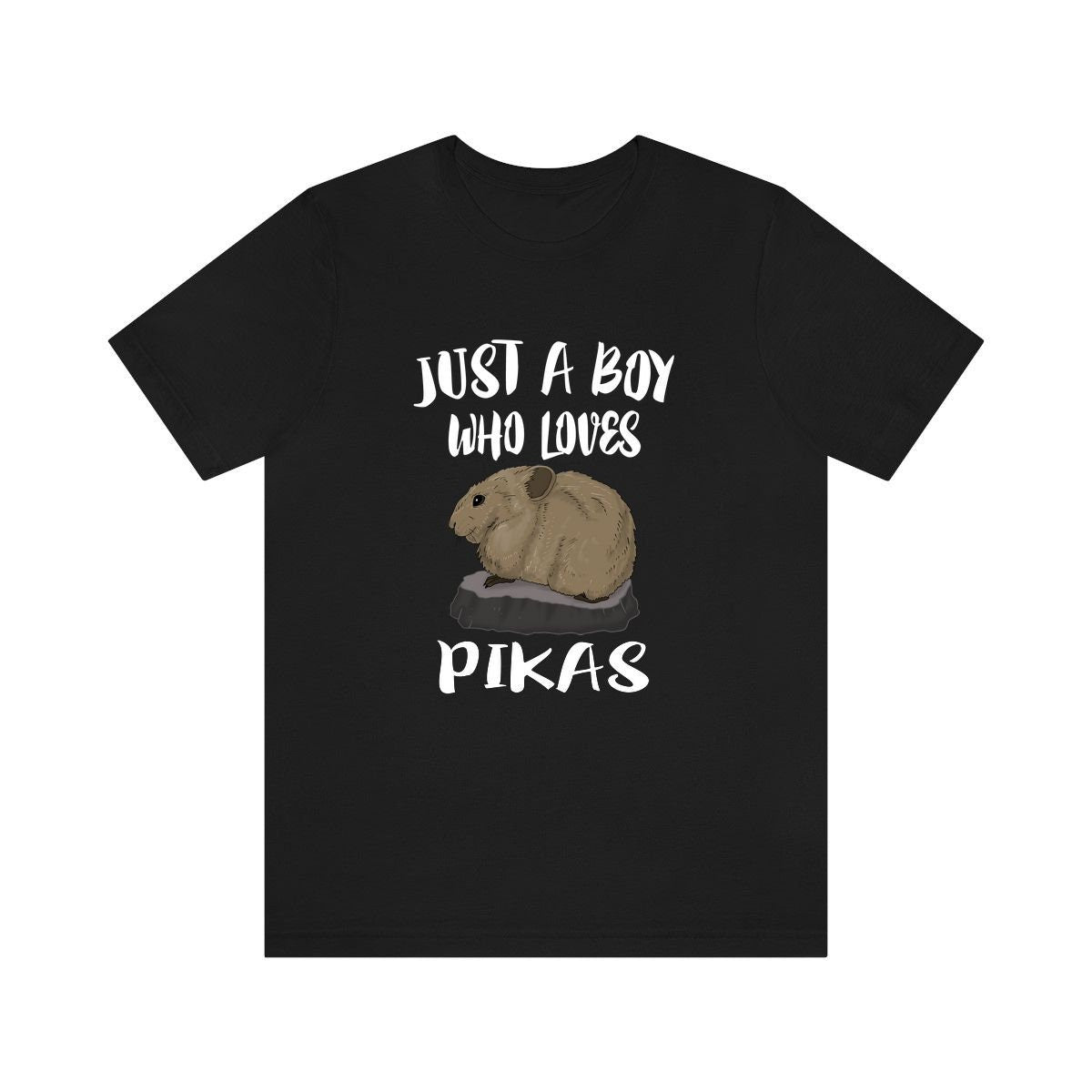 Just A Boy Who Loves Pikas Shirt, Pika Lover Shirt, Pika Shirt, Pika Lover Gift, Animal Adult Kids T-Shirt Image 1