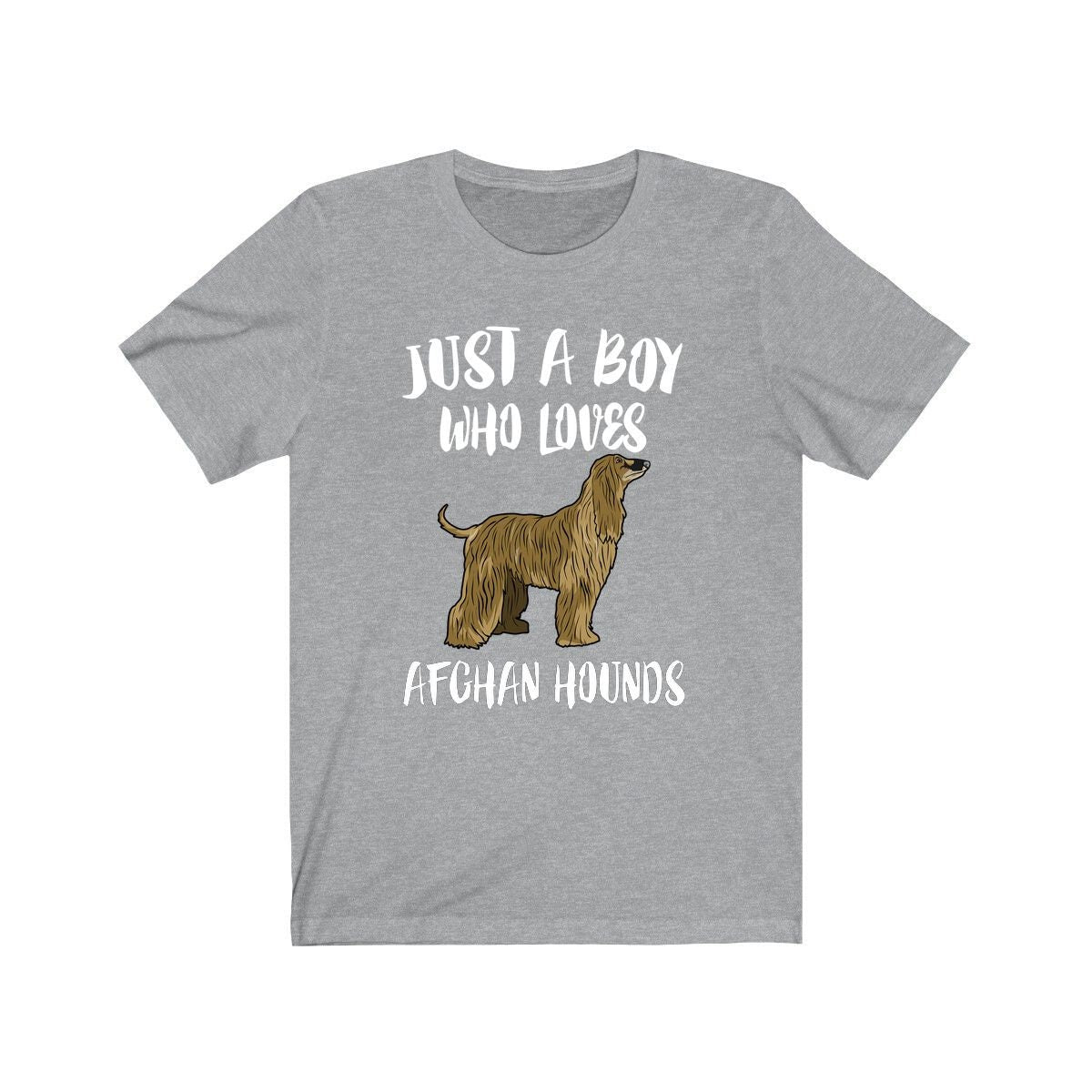 Just A Boy Who Loves Afghan Hounds Dog Shirt, Afghan Hound Shirt, Dog Shirt, Dog Lover Gift, Animal Adult Kids T-Shirt Image 1