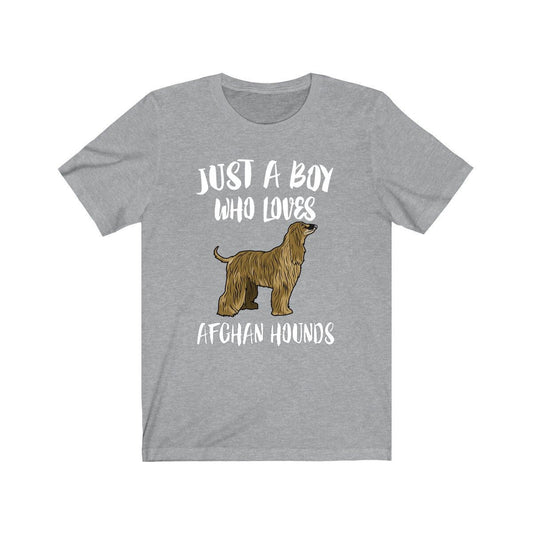 Just A Boy Who Loves Afghan Hounds Shirt - Afghan Hound print design