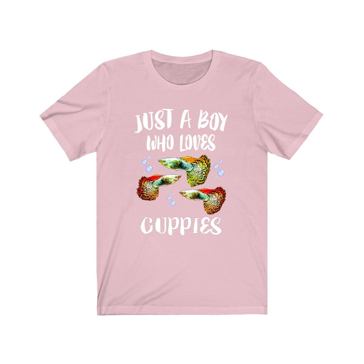 Just a boy who loves guppies tropical livebearer aquarium fish tee